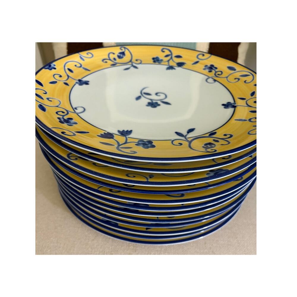 Nancy Calhoun SANTANA Pattern Set of Dinner Plates - 12